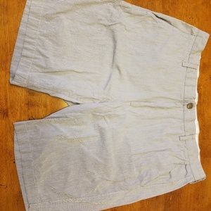 J Crew Shorts Light Gray Thin Stripes Size 36